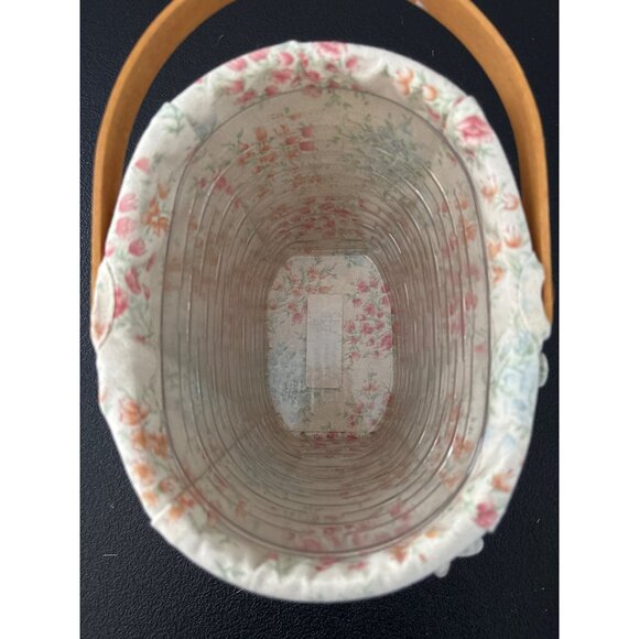 Longaberger Handcrafted Mothers Day Basket with Fabric liner, Insert and Tag - Picture 10 of 16